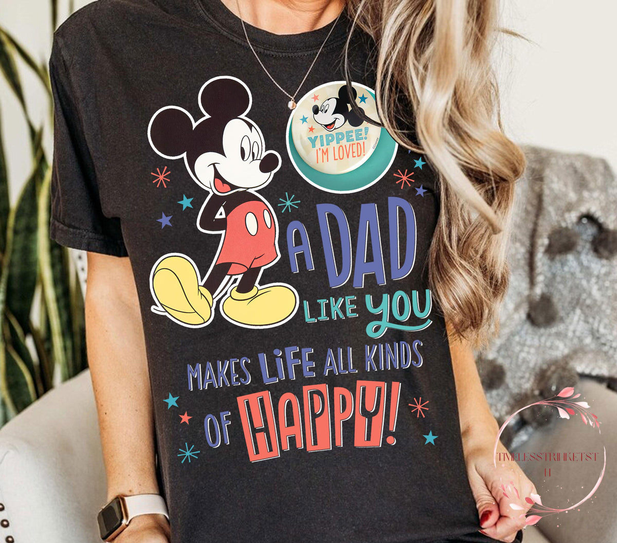 A Dad Like You Makes Life All Kinds of Happy Shirt Mickey Mouse Fathers Day Gift Cute Disney Dad Tee Happy Family Shirt USA Seller Graphic Tee – Everyday Comfort · Top Pick For Any Outfit