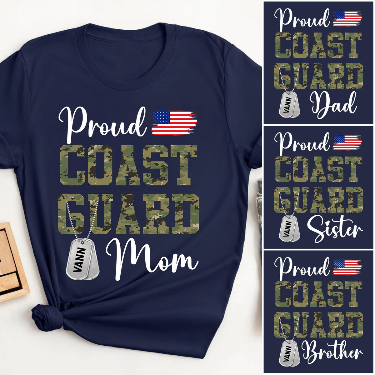 Proud Coast Guard Mom Shirt USCG Basic Training Graduation Gift Military Family Support Tee Boot Camp Apparel Coastie Mom T Shirt Graphic Tee – Fan Favorite · Top Pick For Any Outfit