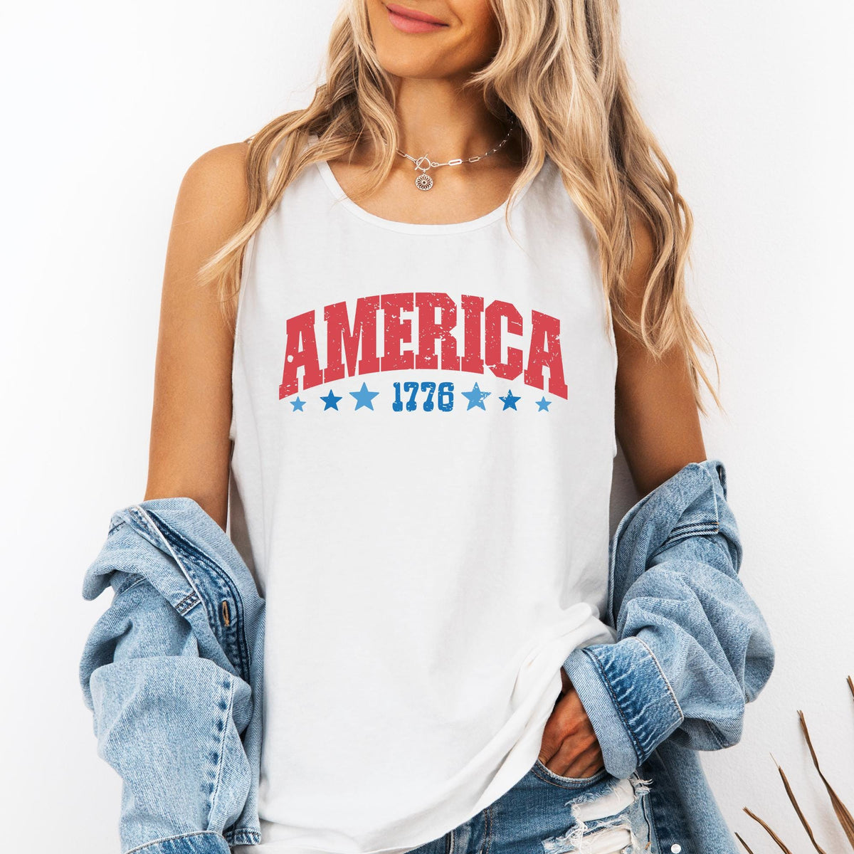 America 1776 Fourth of July America Patriotic USA Comfort Colors Tank Top Tank Top – Feel-Good Design · Great Gift For Fans