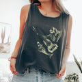 Raccoon Rocking Out Singing Music Guitar Comfort Colors Tank Top Tank Top – Soft Feel · High-Quality Print
