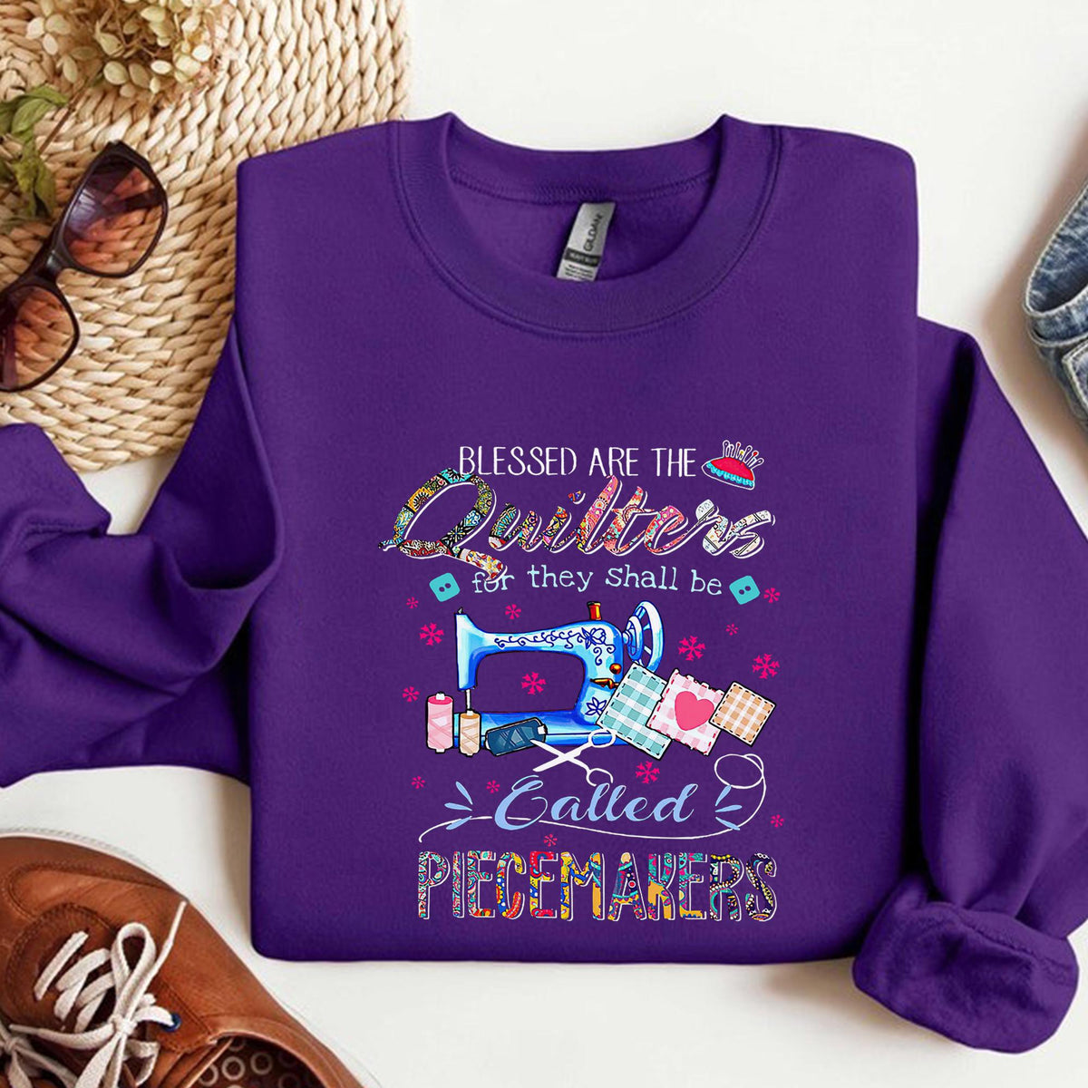 Sewing Sweatshirt Sewing Lover Shirt Fabric Lover Quilts Tshirt Sewing Machine Quilting Job Women Needle Worker Tee Sewer Gift Shirt Sweatshirt – Feel-Good Design · Great Gift For Fans