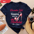 Stepping Into My Birthday Month Like a Queen And Mercy Shirt Custom Birthday Party Tee Religious Birthday Gift Gift For He Birthday Gift Graphic Tee – Warm & Stylish · Top Pick For Any Outfit