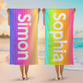 Retro Beach Towel Personalized Beach Towel Custom Beach Towel Vibrant Pool Towel for Summer Unique Colorful Beach AccessoryBT 11 Graphic Tee – Premium Graphic · Perfect For Daily Wear