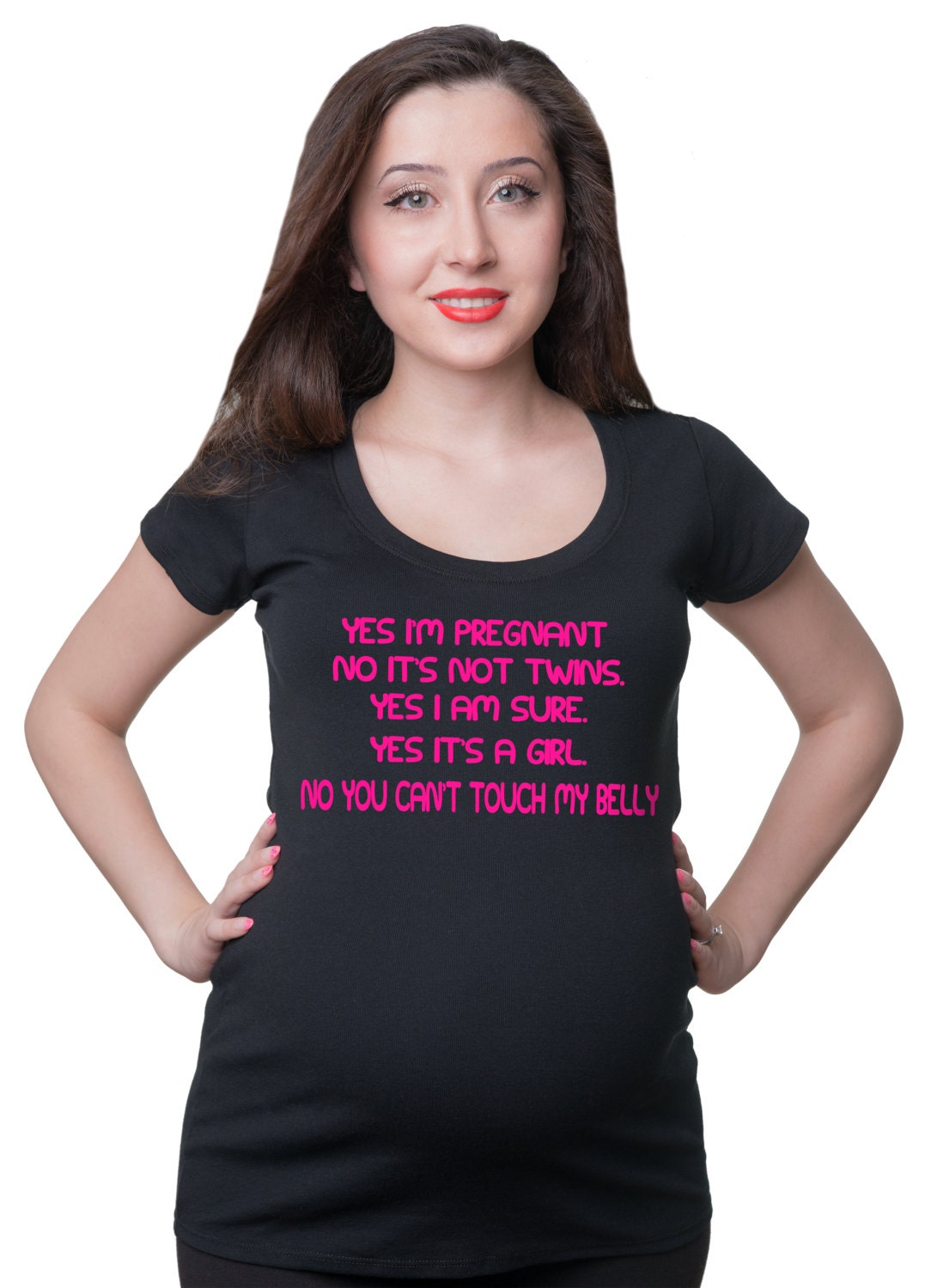 Funny Maternity It39s A Girl T shirt Perfect Pregnancy Gift Pregnancy Rules Graphic Tee – Easygoing Wear · Top Pick For Any Outfit