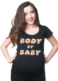 Body By Baby Pregnancy T shirt Maternity Tee Shirt Baby Shower Gift Graphic Tee – Bold Style · High-Quality Print