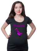Pregzilla Violet Maternity Funny T Shirt Pregnancy Shirt Maternity Tee Shirt Graphic Tee – Fan Favorite · Must-Have Style