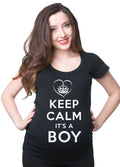 Keep Calm Its A Boy T Shirt Maternity Tee Shirt Pregnancy Pregnant Woman Top Graphic Tee – Soft Feel · Must-Have Style