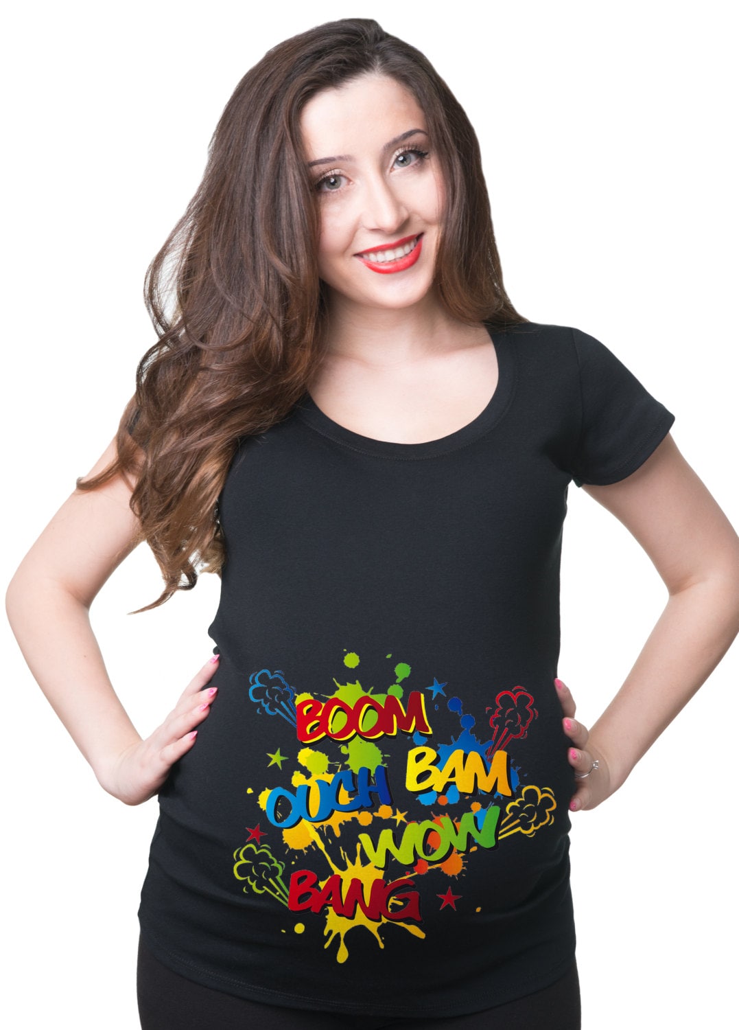 Pregnancy Tee Baby Kicking In Belly Funny Maternity Tee Shirt Maternity Top Pregnancy Top Graphic Tee – Cozy Vibes · Must-Have Style