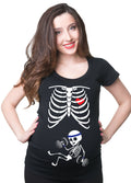 Skeleton Baby Boy Maternity T Shirt Funny X Ray Trainer In Progress Pregnancy Shirt Graphic Tee – Aesthetic Look · Trending Graphic Apparel