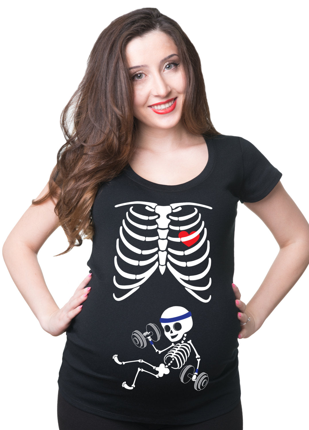 Skeleton Baby Boy Maternity T Shirt Funny X Ray Trainer In Progress Pregnancy Shirt Graphic Tee – Aesthetic Look · Trending Graphic Apparel