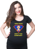 I Grow People What39s Your Superpower Cool Pregnancy T shirt Maternity Tees Graphic Tee – Easygoing Wear · Great Gift For Fans