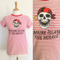 Vintage 90s Red and White Striped Treasure Island Mirage T Shirt Top Small Graphic Tee – Easygoing Wear · Top Pick For Any Outfit