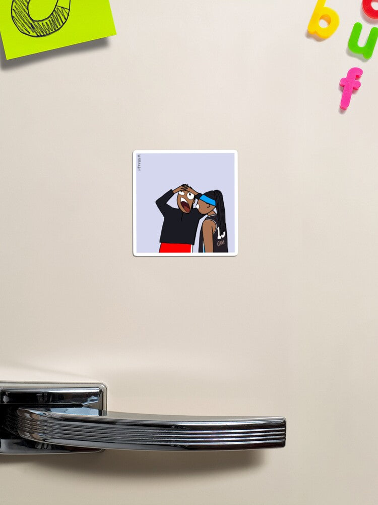 A'ja and Lish Flop Magnet