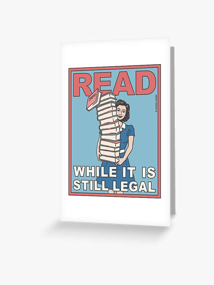 Read (While It Is Still Legal) Color Greeting Card