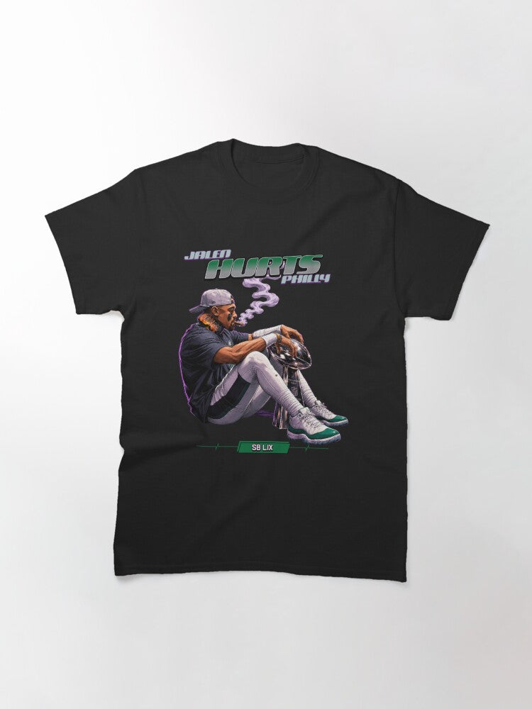 Star Quarterback Superbowl LIX Illustration Art Philadelphia Football Team Classic T-Shirt