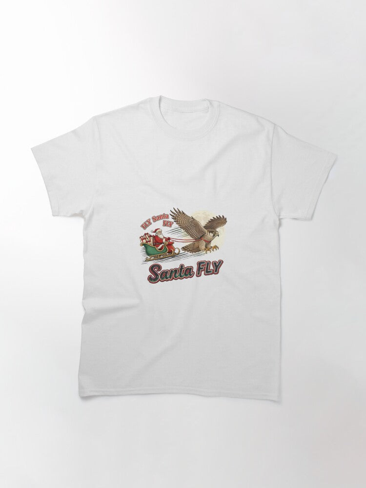 Fly Santa -Philadelphia-Football Team-Christmas Classic T-Shirt