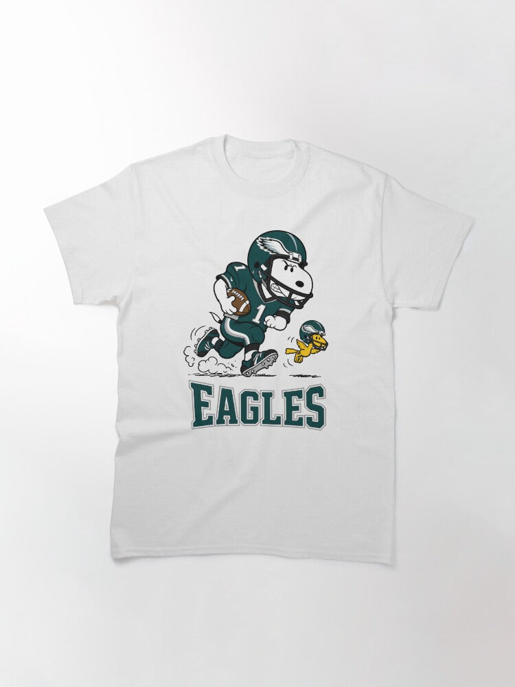 Snoopy & Woodstock Philadelphia Football Team Retro F076 Classic T-Shirt
