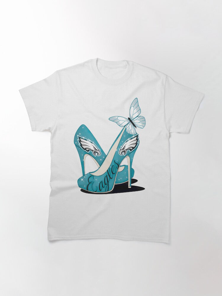 Butterfly High Heels Philadelphia Football Team Classic T-Shirt