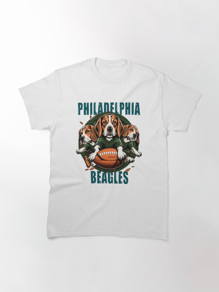 Philadelphia Beagles Funny Football Dog Fan Classic T-Shirt