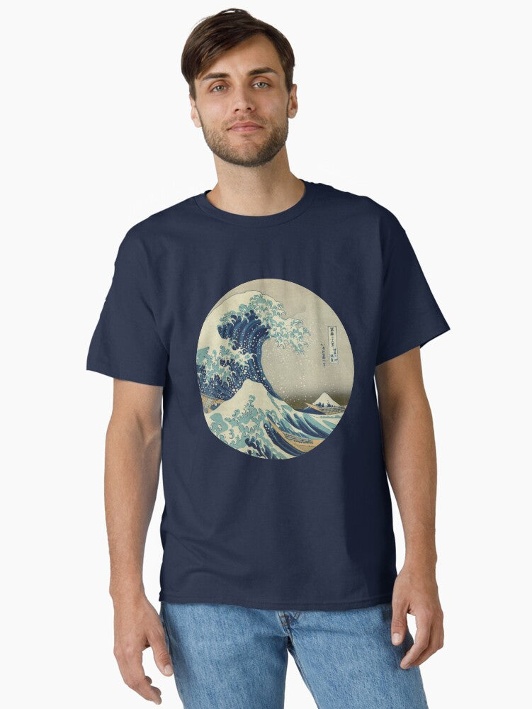 Great Wave off Kanagawa circle Classic T-Shirt