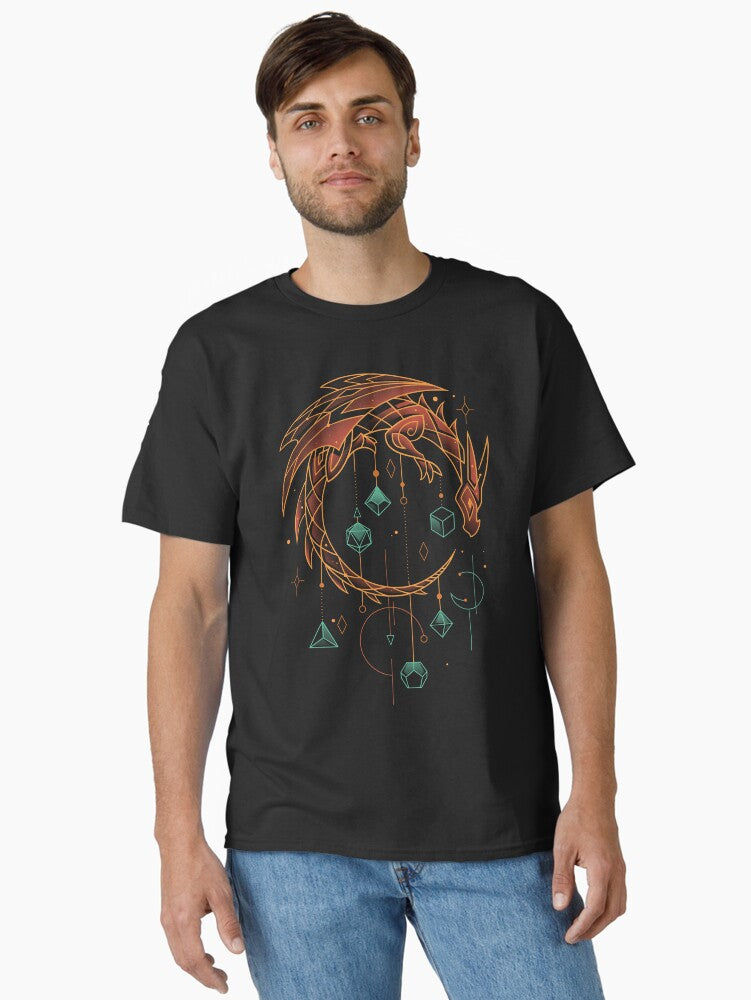 Draconic Dice keeper Roleplayer Gamer Classic T-Shirt
