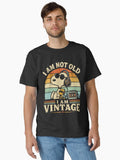 Snoopy I Am Not Old I Am Vintage Retro Sunset Music Classic T-Shirt