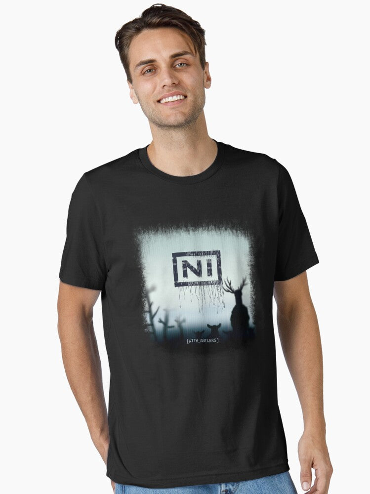NI Knights with antlers album cover parody-music lovers humor Essential T-Shirt