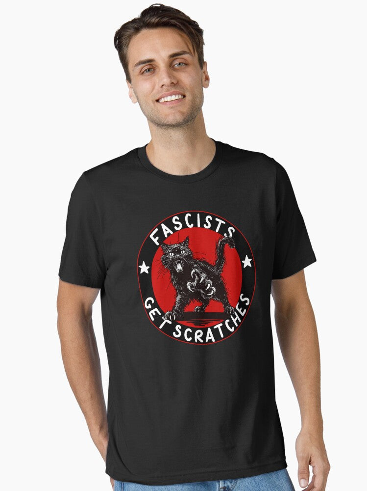 Cats Against Fascists Essential T-Shirt