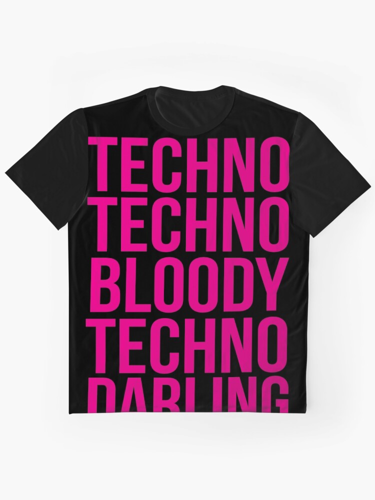 Absolutely Fabulous Techno Graphic T Shirt Minimal Style