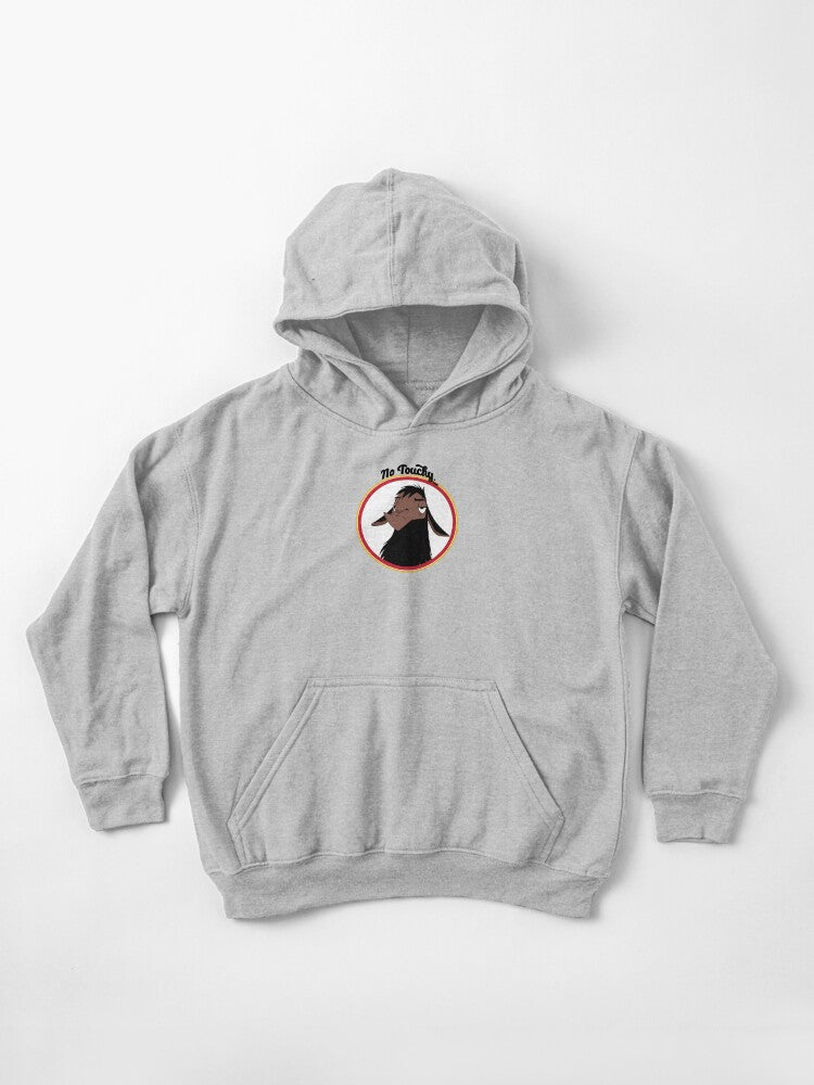 Kuzco NO TOUCHY sad llama emperor's new groove emperor david spade back off no touch funny gift Kids Pullover Hoodie