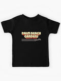 Palm Beach Gardens Florida Retro Stripes Kids T-Shirt