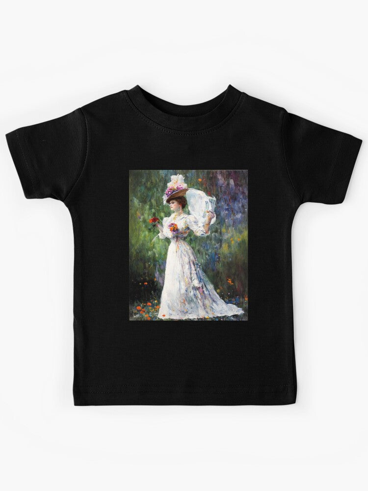Lady Eleanor The Elegance of a 19th Century Garden Kids T-Shirt