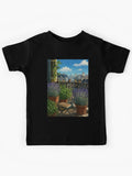 Garden Fire Escape 90s Anime Kids T-Shirt