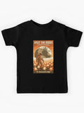 Visit the Moon Lunar Gardens Retro Vintage Space Travel Kids T-Shirt