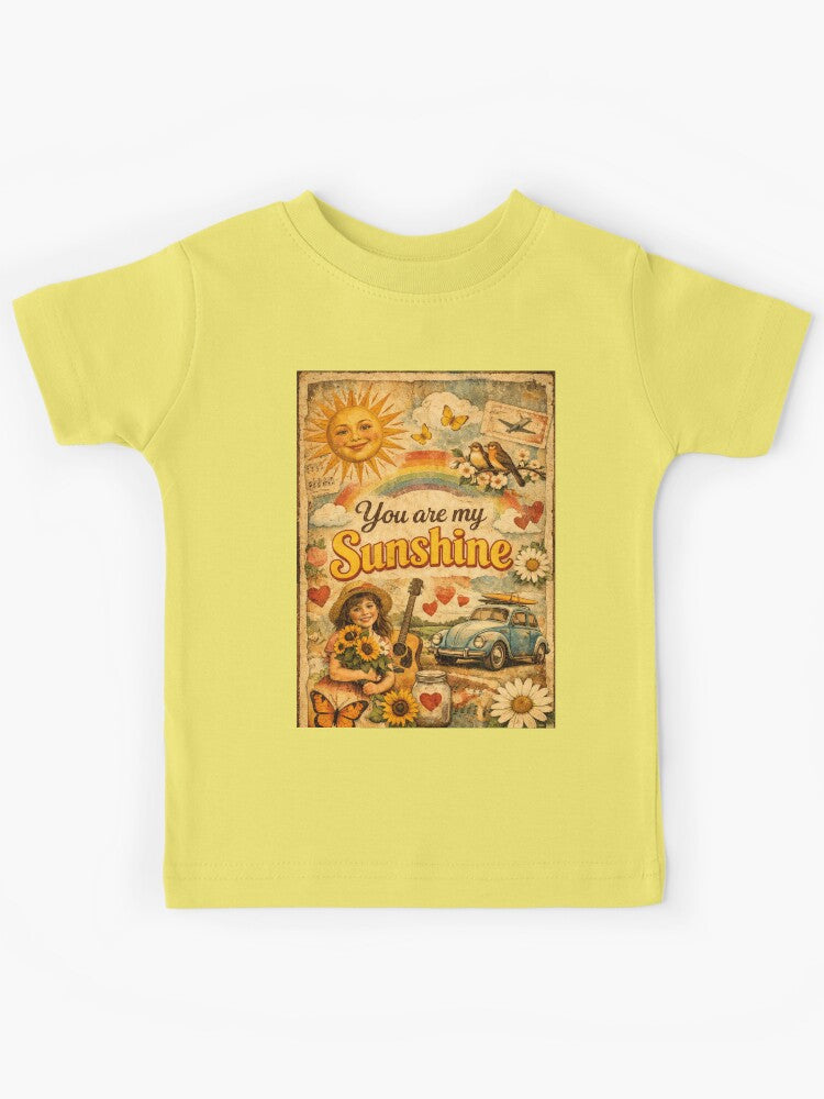 You are my Sunshine Vintage Retro Collage Kids T-Shirt