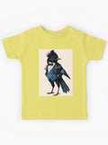 black little bird vintage clothing Kids T-Shirt