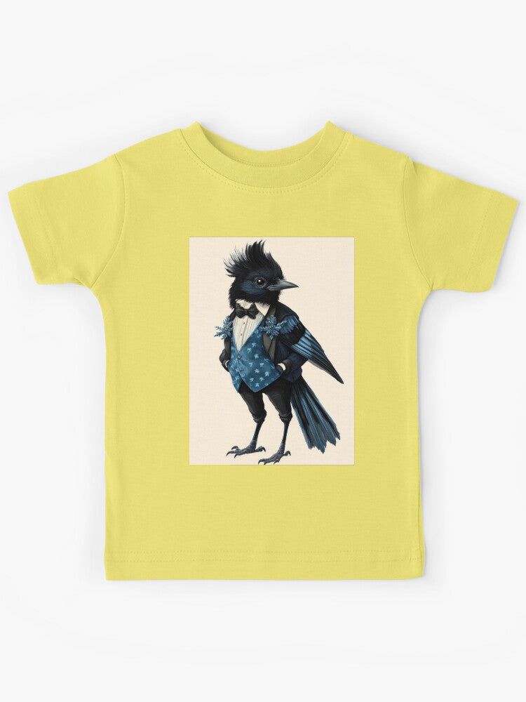 black little bird vintage clothing Kids T-Shirt
