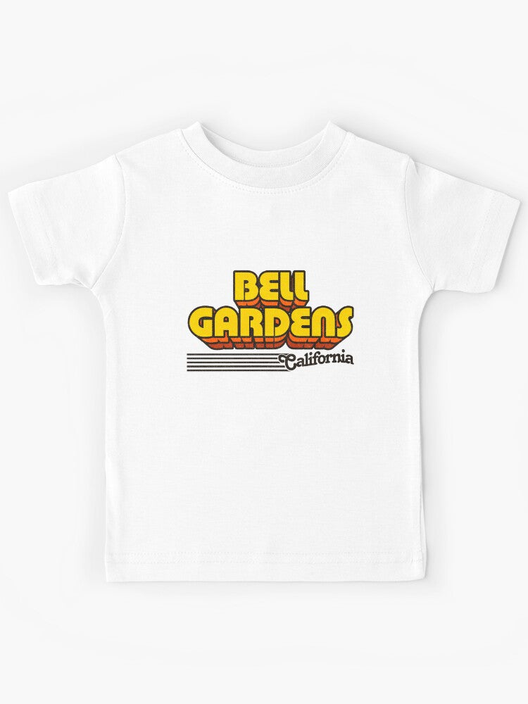 Bell Gardens California Retro Stripes Kids T-Shirt