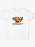 Garden City Kansas Retro Stripes Kids T-Shirt