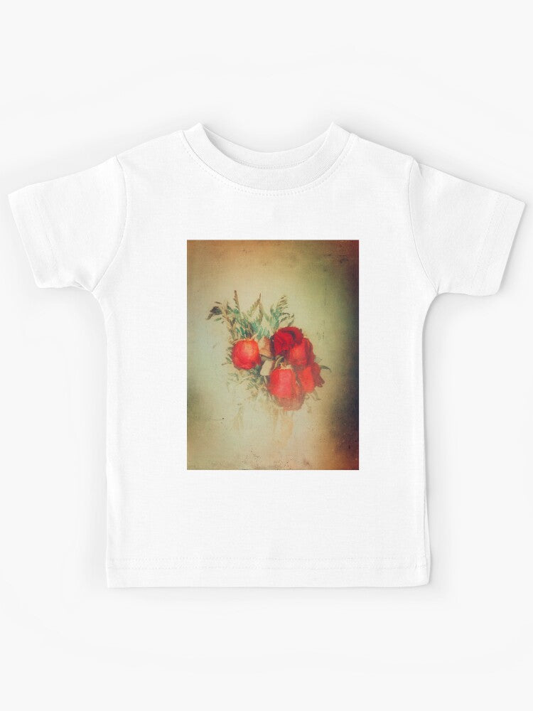Vintage Red Roses Kids T-Shirt