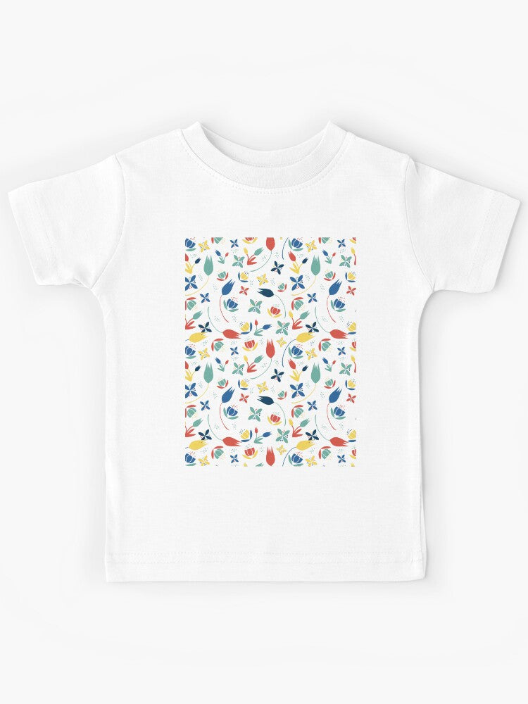 Blooming Nostalgia In A Summer Garden Botanical Aesthetic Kids T-Shirt