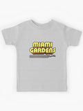 Miami Gardens Florida Retro Stripes Kids T-Shirt