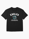 Football Team City of Brotherly Shove White Oversized T-Shirt