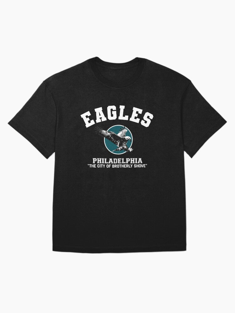 Football Team City of Brotherly Shove White Oversized T-Shirt