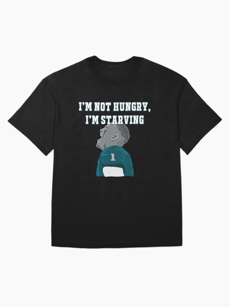 Star Quarterback I'm Starving Oversized T-Shirt