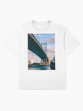 Ben Franklin Bridge Philadelphia Oversized T-Shirt