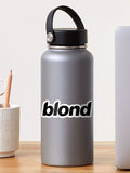 Blond black logo Sticker