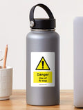 Warning Sticker Danger Use of Ai Slop Sticker