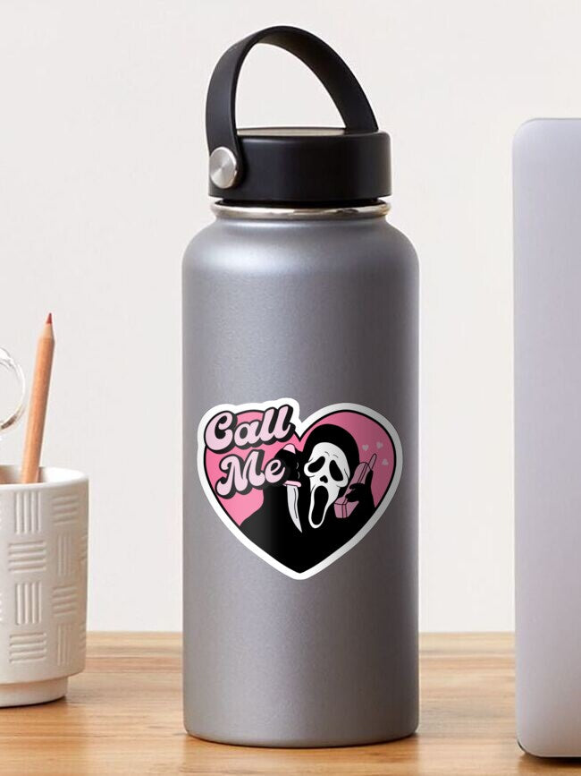 Scream Ghost horror movie gothic spooky Halloween pastel goth Sticker