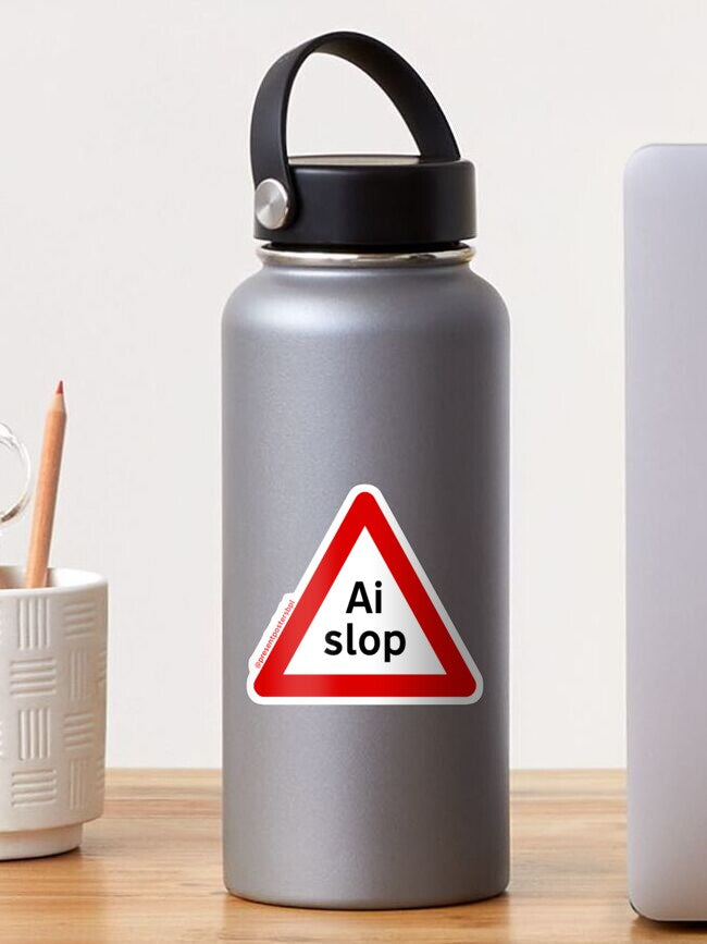 Hazard Sticker Ai Slop Sticker